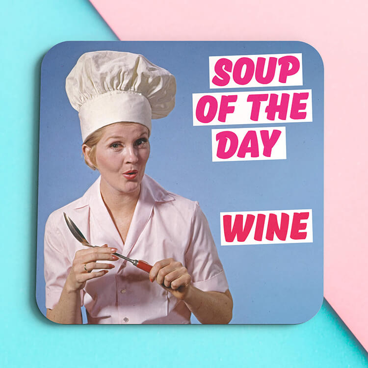 Soup of the Day Wine Coaster Dean Morris Cards