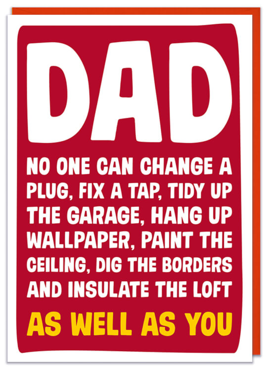 Dad No One Can Change Plug As Well As You Card