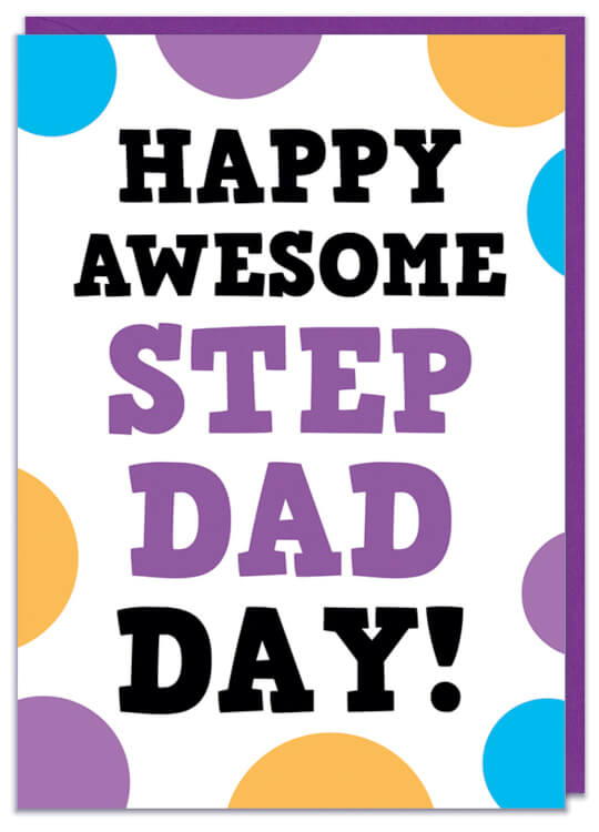 Happy awesome Step Dad day Card