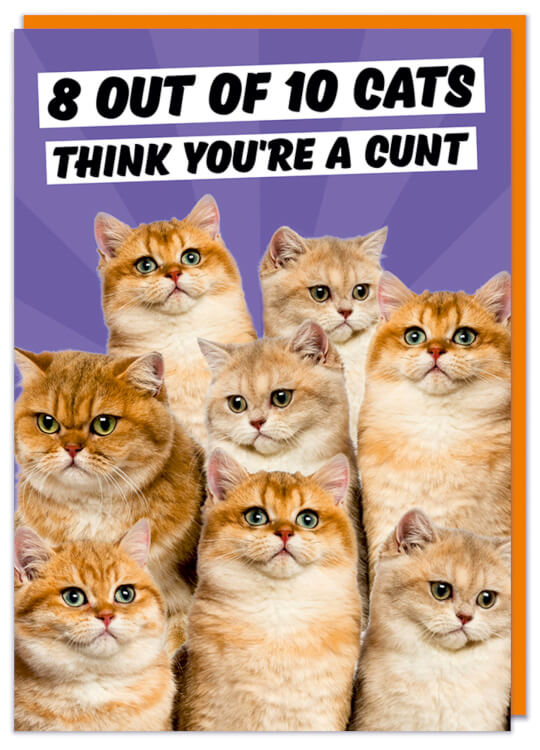 8 out 10 Cats Card