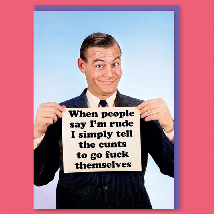 Top Rude Template Rude Cards & Offensive Birthday Cards – Dean Morris Cards