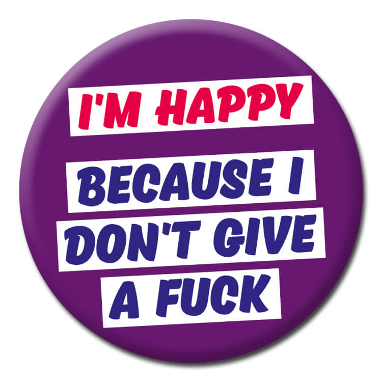 Im Happy Badge