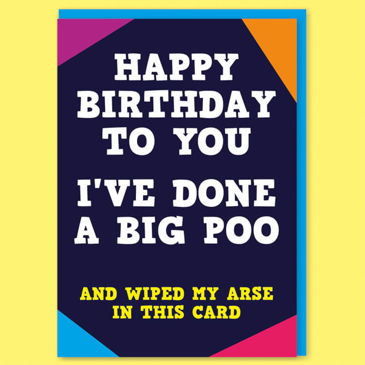 Pooooooooooooooooooo I've done a big poo Card – Dean Morris Cards
