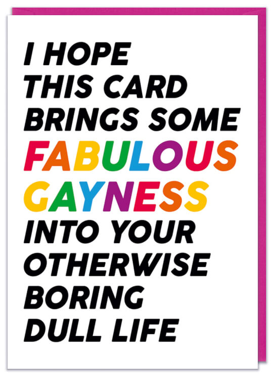 Fabulous Gayness Card