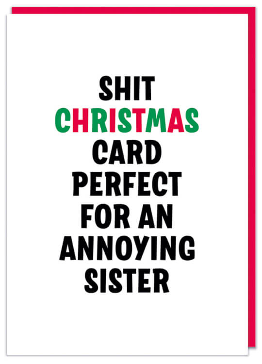 Annoying sister Shit Card