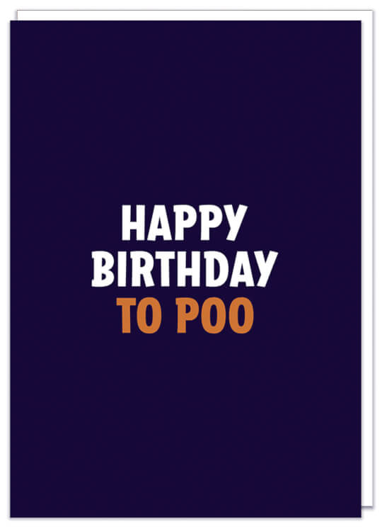 Happy birthday to poo Card