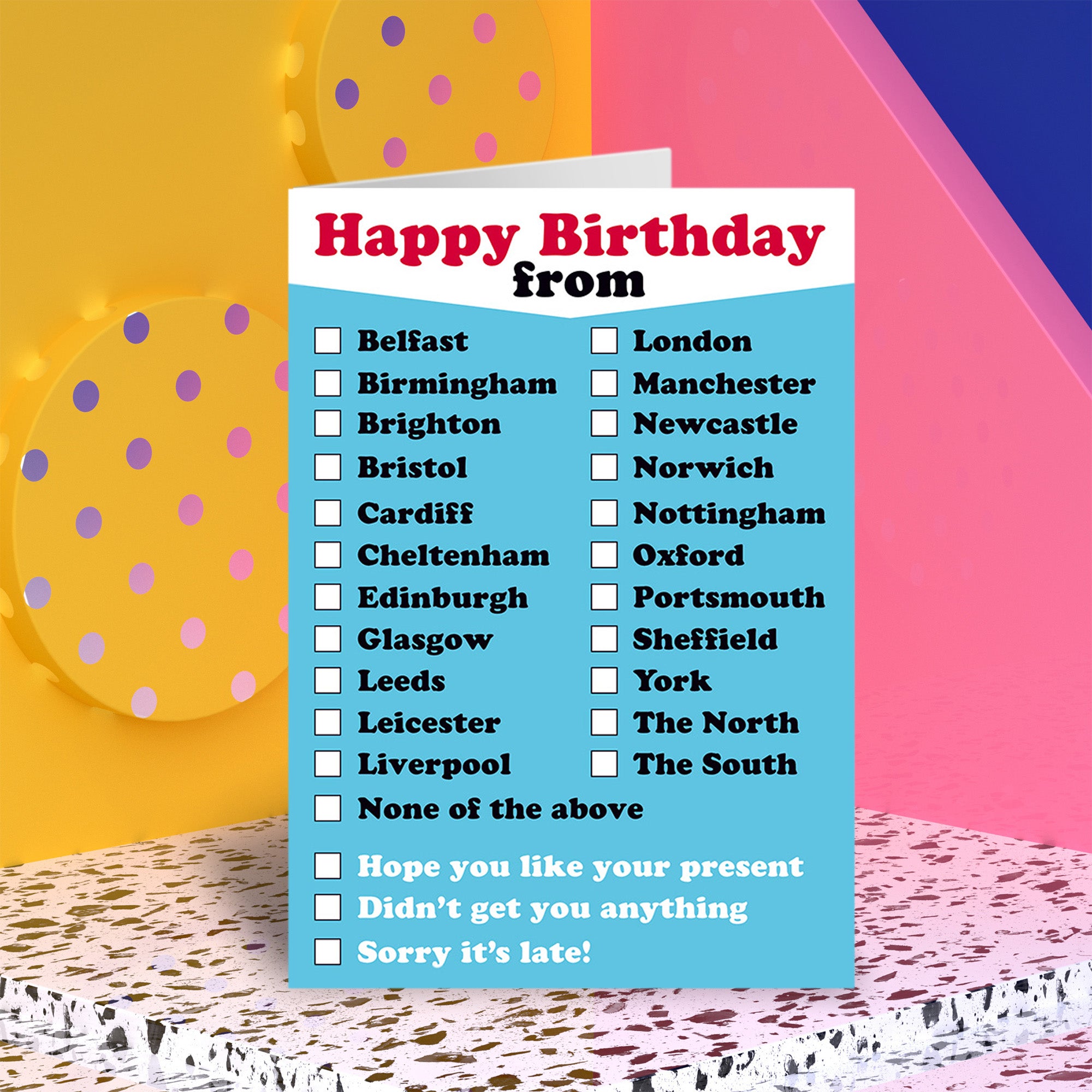 Happy birthday from Card – Dean Morris Cards