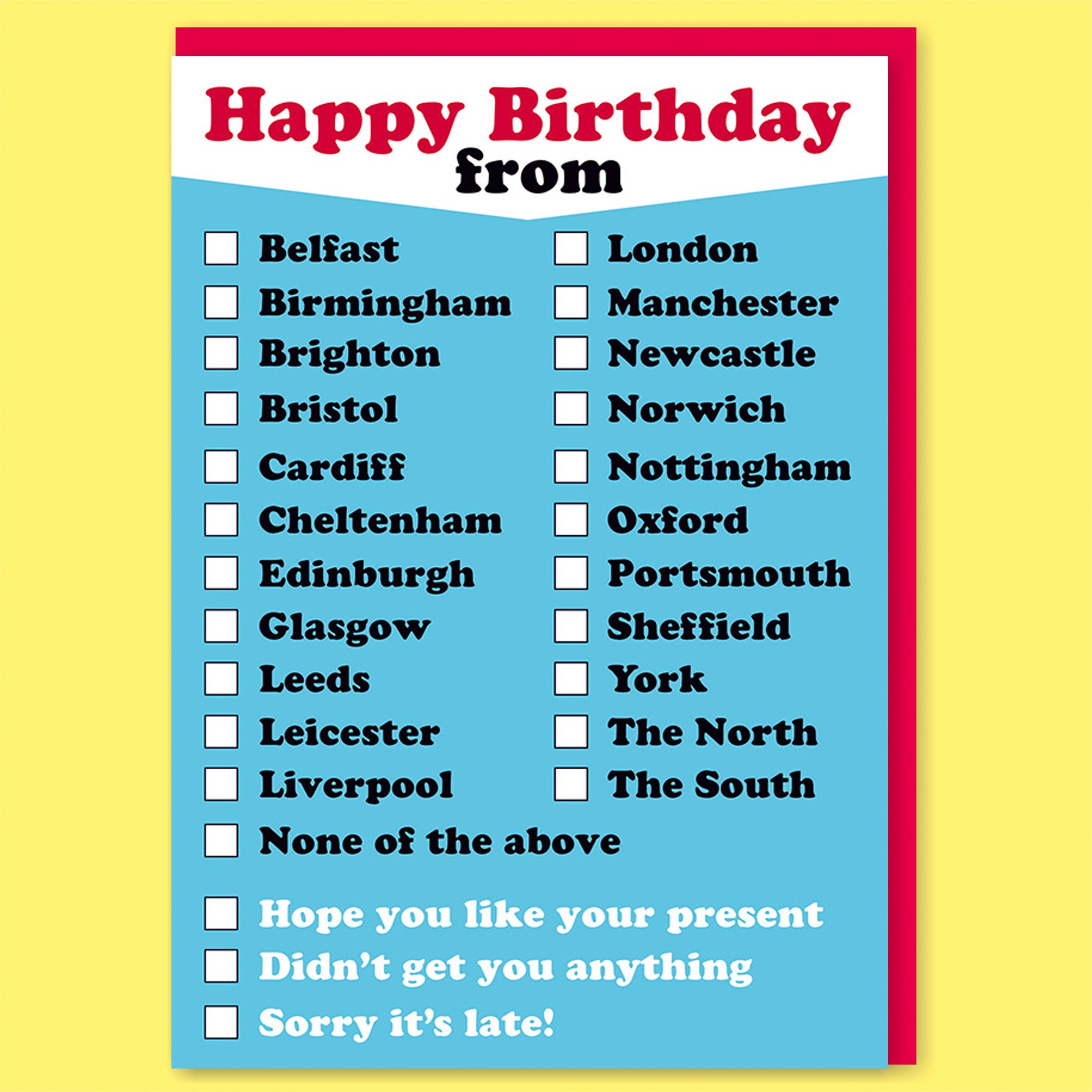 Happy birthday from Card – Dean Morris Cards